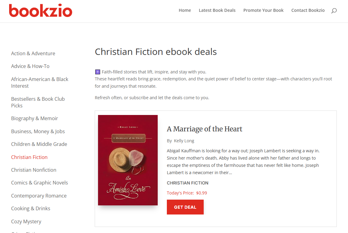 Bookzio - Christian Fiction Gardein Protein International logo