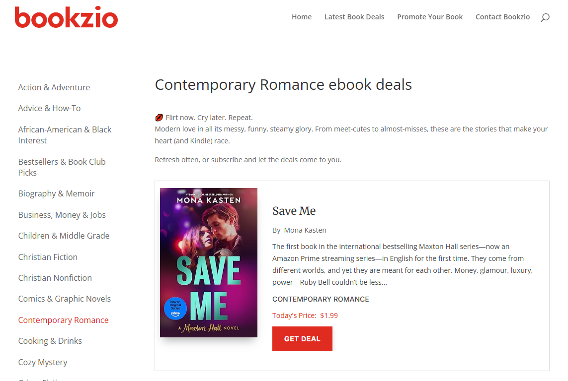 Bookzio - Contemporary Romance Gardein Protein International logo