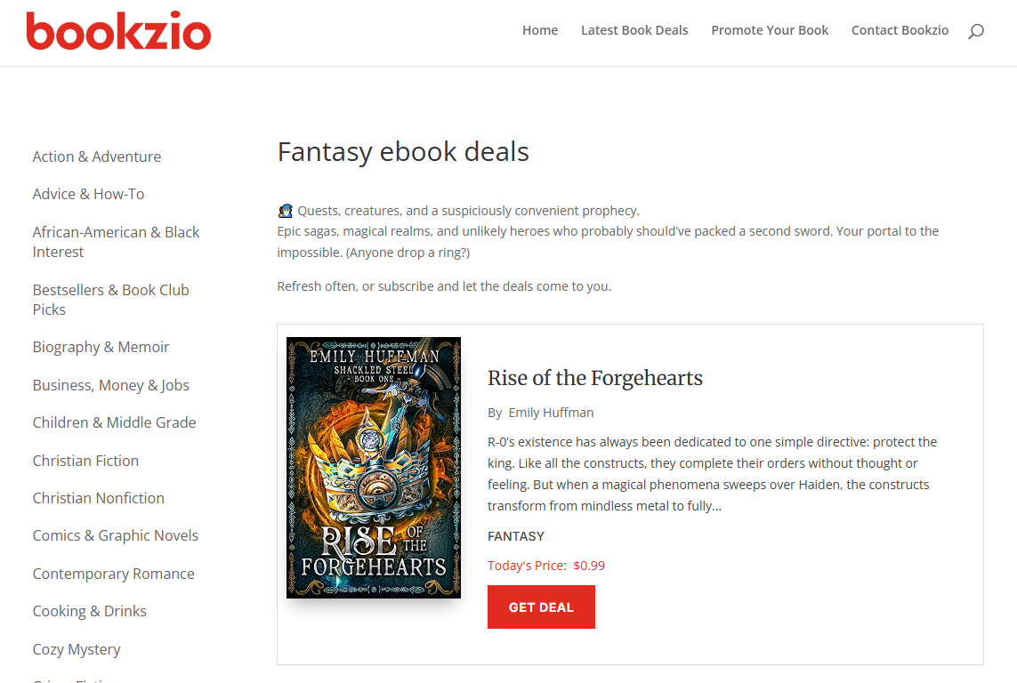 Bookzio - Fantasy Gardein Protein International logo