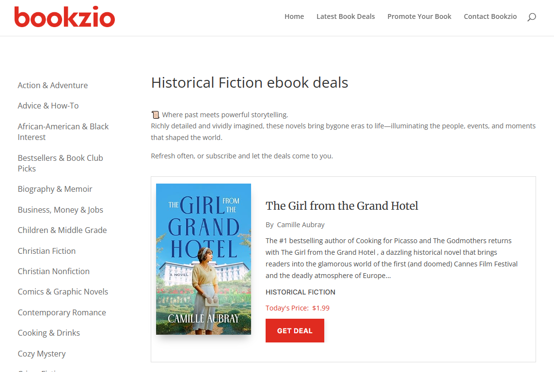 Bookzio - Historical Fiction Gardein Protein International logo