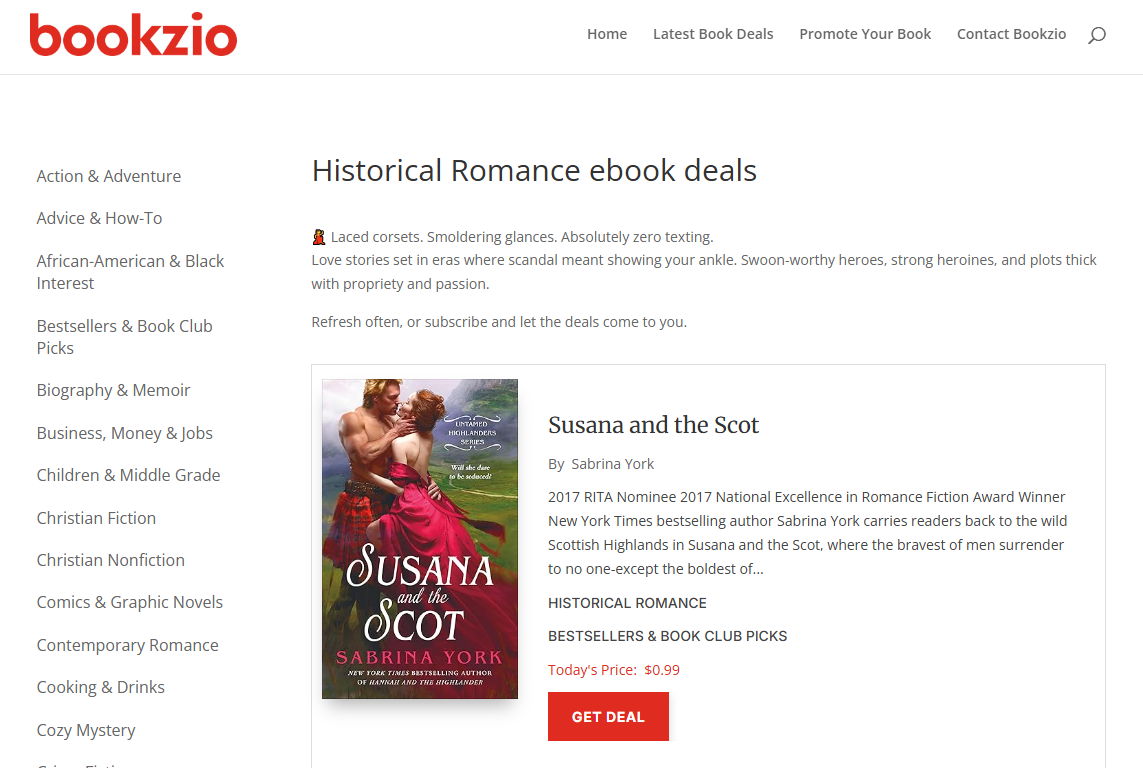 Bookzio - Historical Romance Gardein Protein International logo